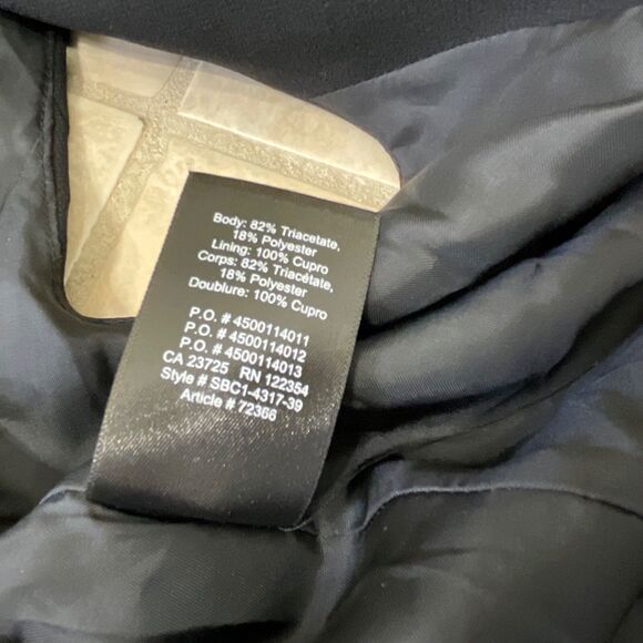 BABATON ARITZIA double -breasted Mini Dress Size 4 Black sleeveless pockets - Picture 12 of 12